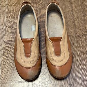 Hogan Women’s Brown & Tan Leather Slip-On Shoes